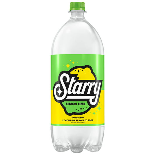 Starry Flavored Beverage Lemon Lime, 2 Liter