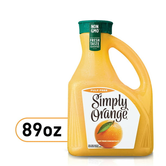 Simply Non GMO Orange Juice No Pulp