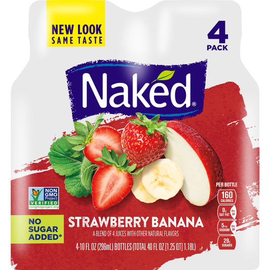 Naked Juice Fruit Smoothie, Strawberry Banana